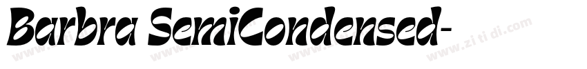 Barbra SemiCondensed字体转换